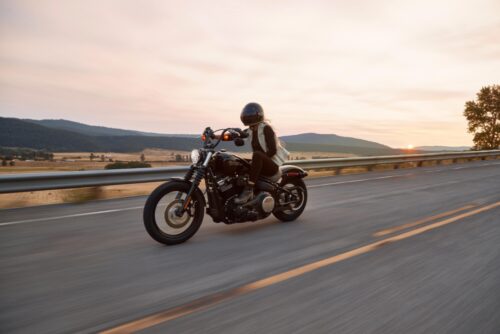 motorcycle on highway
